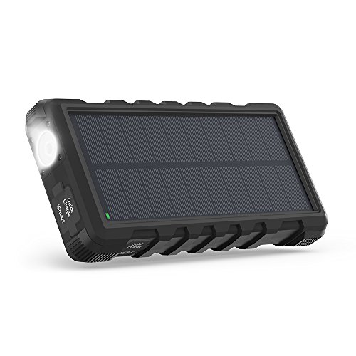 RAVPower Chargeur Solaire Portable 25000mAh avec Entrées Micro-USB & Type-C